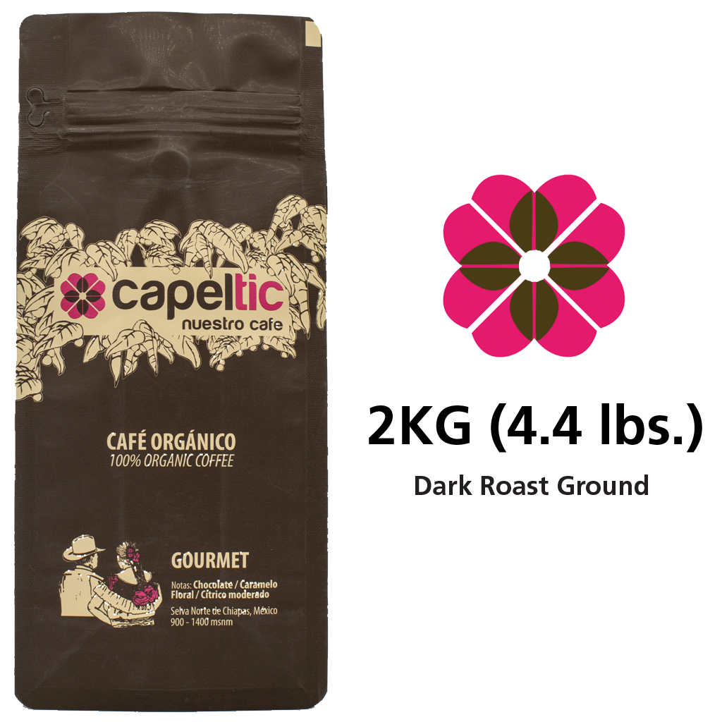 Capeltic Origin Roasted Gourmet Coffee 4.4 lb bag  - Dark Roast, Whole Bean