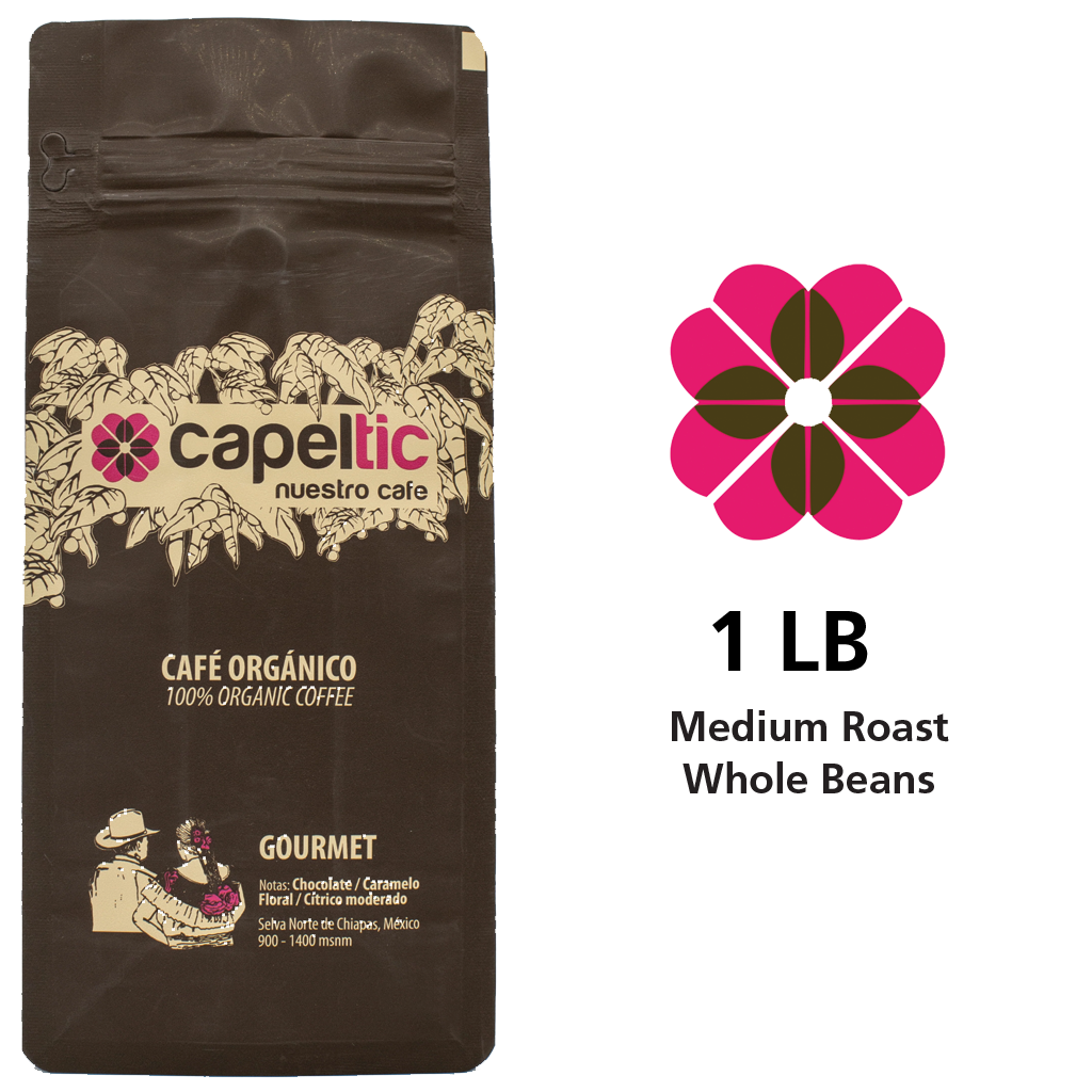 Capeltic Origin Roasted Gourmet Coffee 1 lb Bag - Medium Roast, Whole Bean