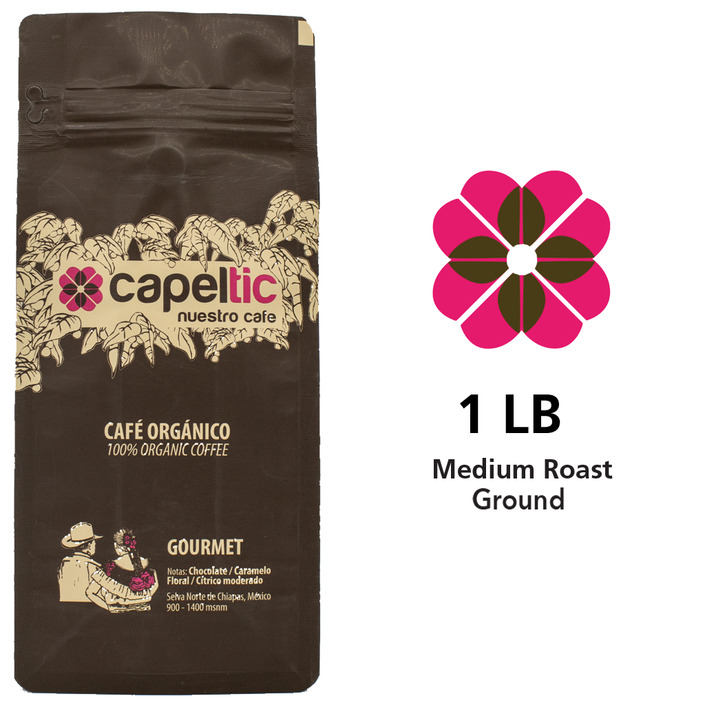 Capeltic Origin Roasted Gourmet Coffee 1 lb Bag - Medium Roast, Ground