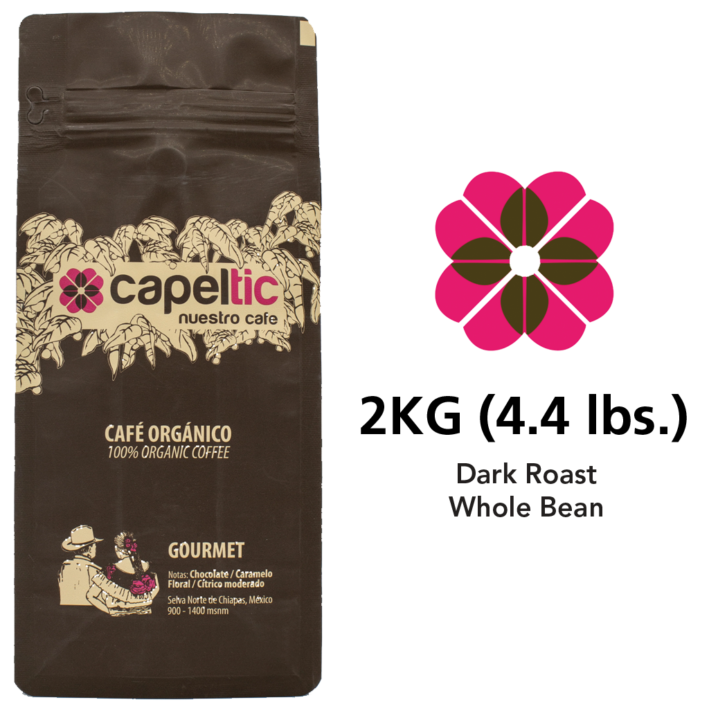 Capeltic Origin Roasted Gourmet Coffee 4.4 lb bag  - Dark Roast, Whole Bean